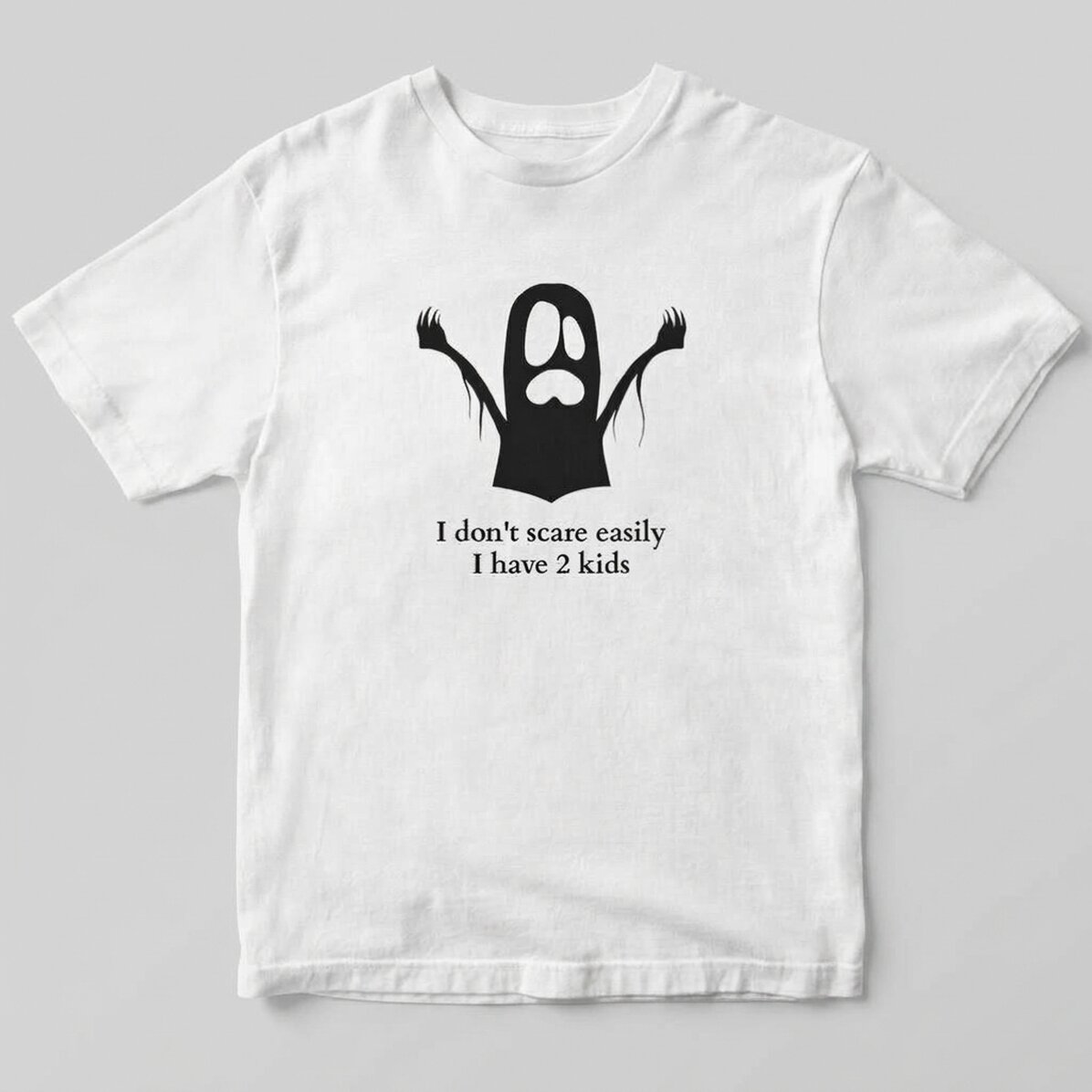 Gepersonaliseerd katoenen T-shirt met tekst - Ghost