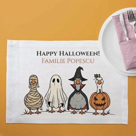 Gepersonaliseerde bordhouder met tekst - Halloween