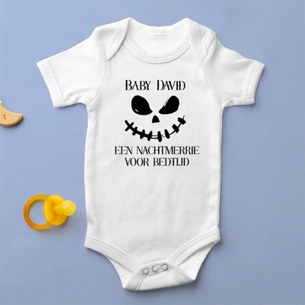 Gepersonaliseerd kinderbody met tekst - Nightmare
