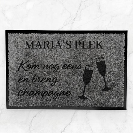 Op maat gemaakte halmat voor binnenshuis - Bring champagne
