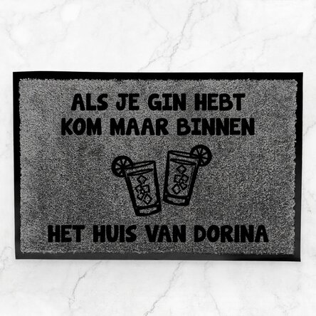 Op maat gemaakte halmat voor binnenshuis - Gin