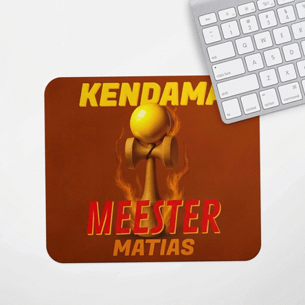 Gepersonaliseerde muismat met tekst - Kendama Master