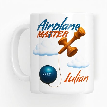 Gepersonaliseerde mok met tekst - Airplane Master