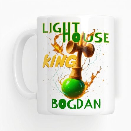Gepersonaliseerde mok met tekst - Lighthouse King