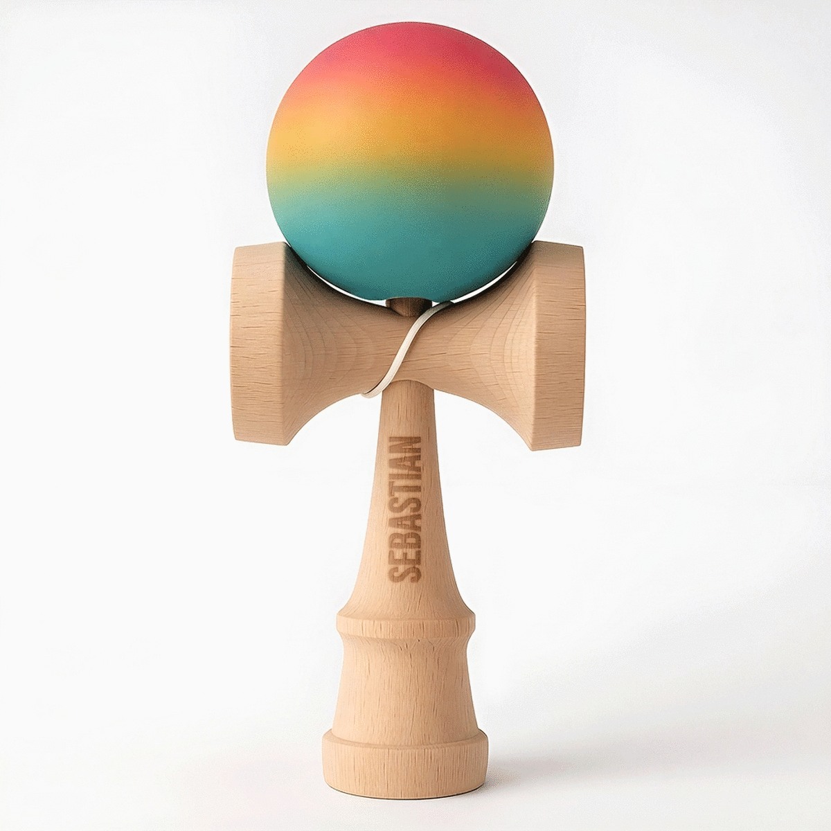 Kendama met naam erop