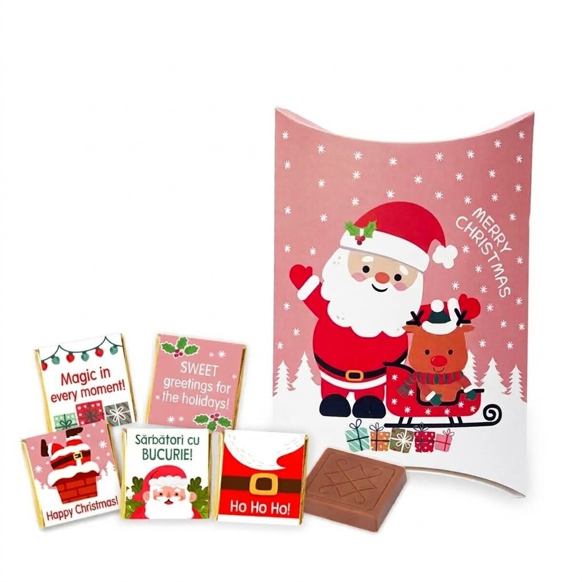 Cadeauset met 5 minichocoladejes - Zoete wensen