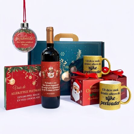 Kerstcadeaupakket voor onze dierbaarste peetouders