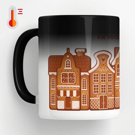 Gepersonaliseerde magische mok met boodschap - Gingerbread