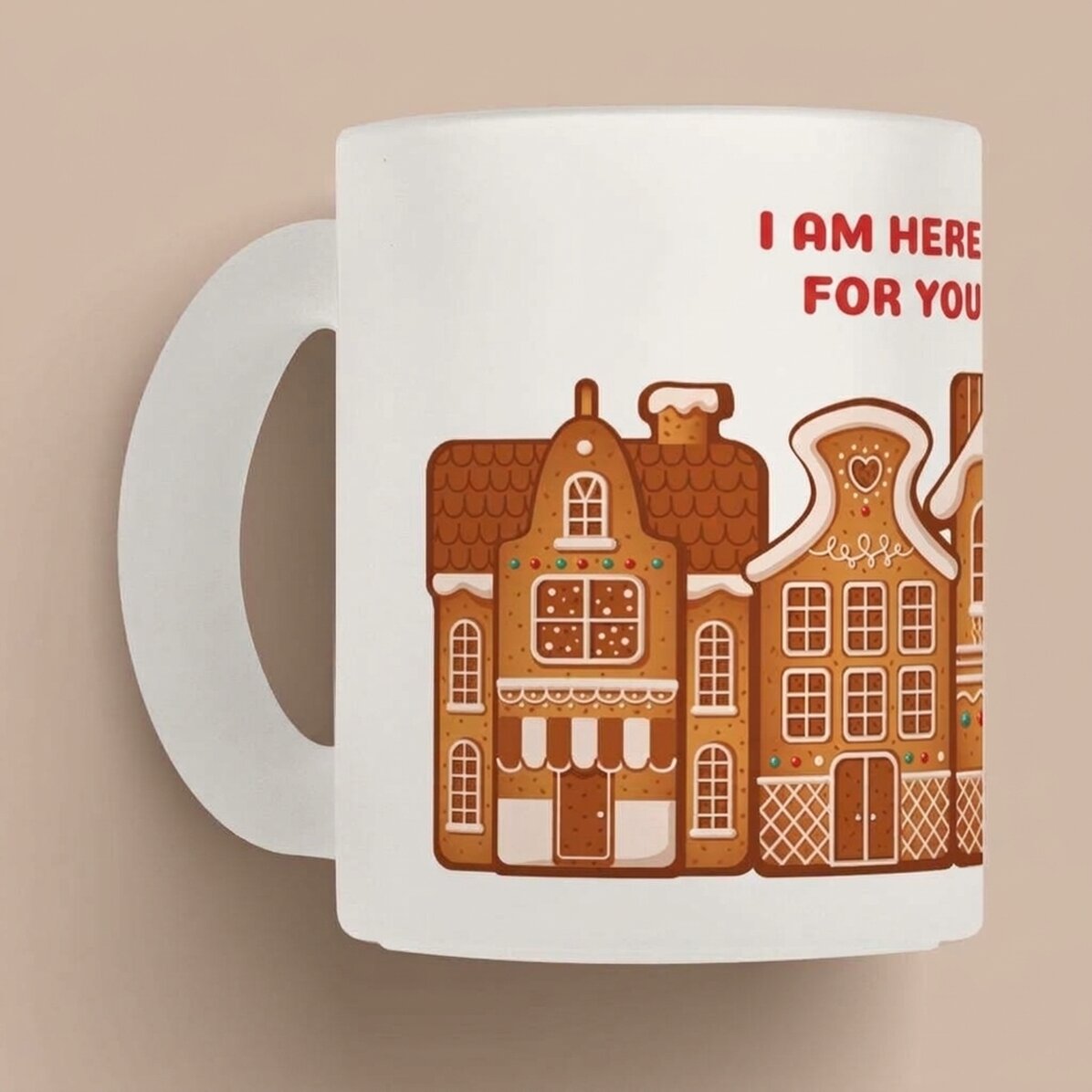 Gepersonaliseerde mok met tekst - Gingerbread