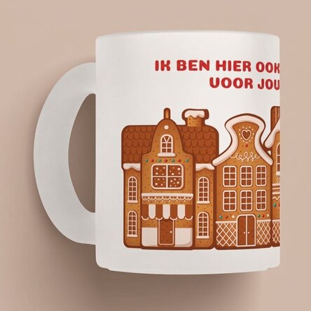 Gepersonaliseerde mok met tekst - Gingerbread
