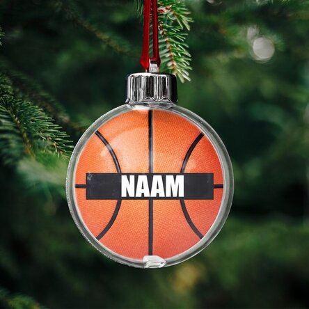 Gepersonaliseerde wereldbol met naam - Basketbal