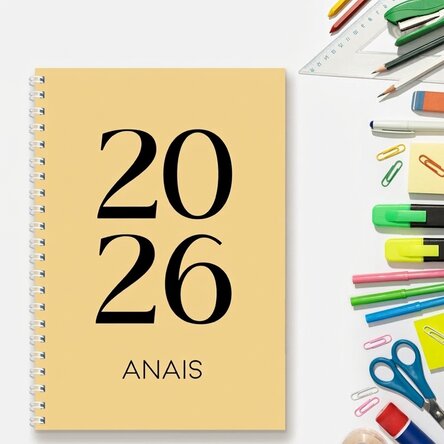 Gepersonaliseerd notitieboekje met tekst - Daily Diary