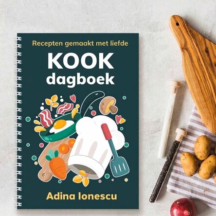 Gepersonaliseerd notitieboekje met boodschap - Kookdagboek