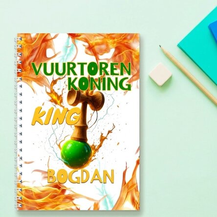 Gepersonaliseerde notitieboekjes met tekst - Lighthouse King