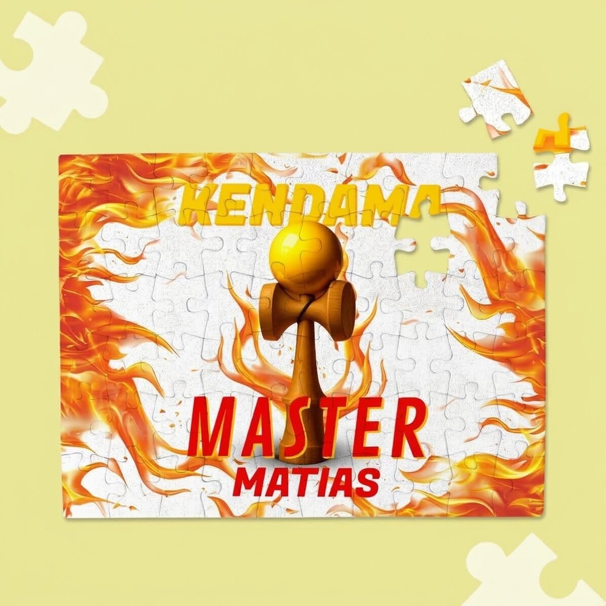 Gepersonaliseerde puzzel voor kinderen - Kendama Master