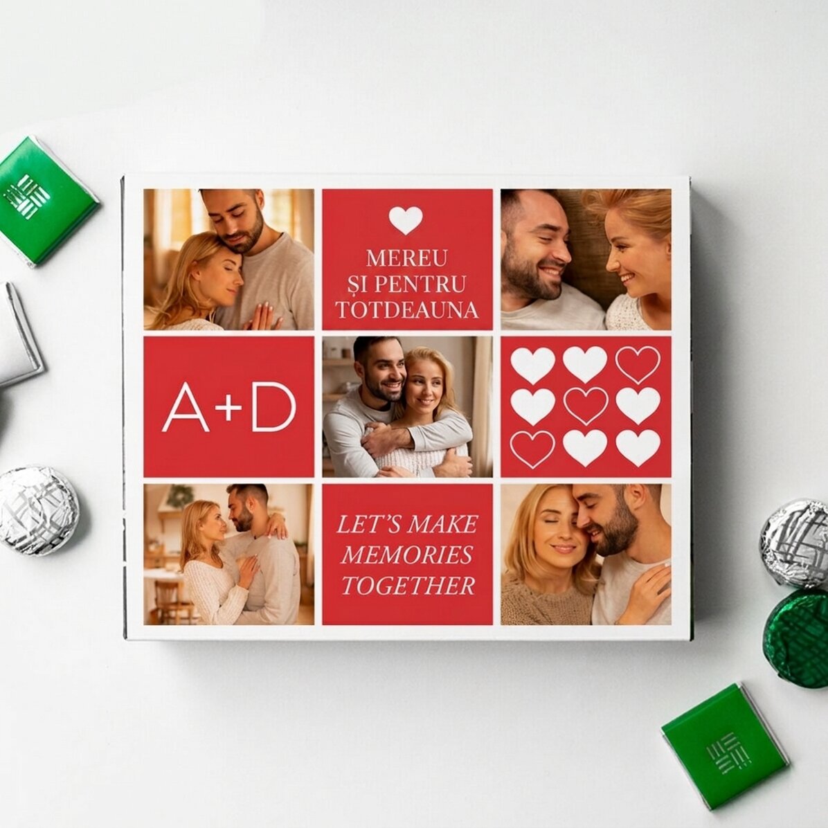 Gepersonaliseerde bonbondoos met 5 foto