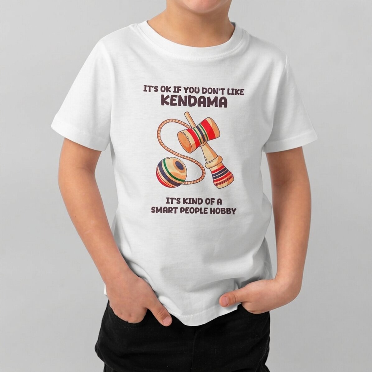 Katoenen T-shirt voor kinderen, gepersonaliseerd met tekst - Smart hobby