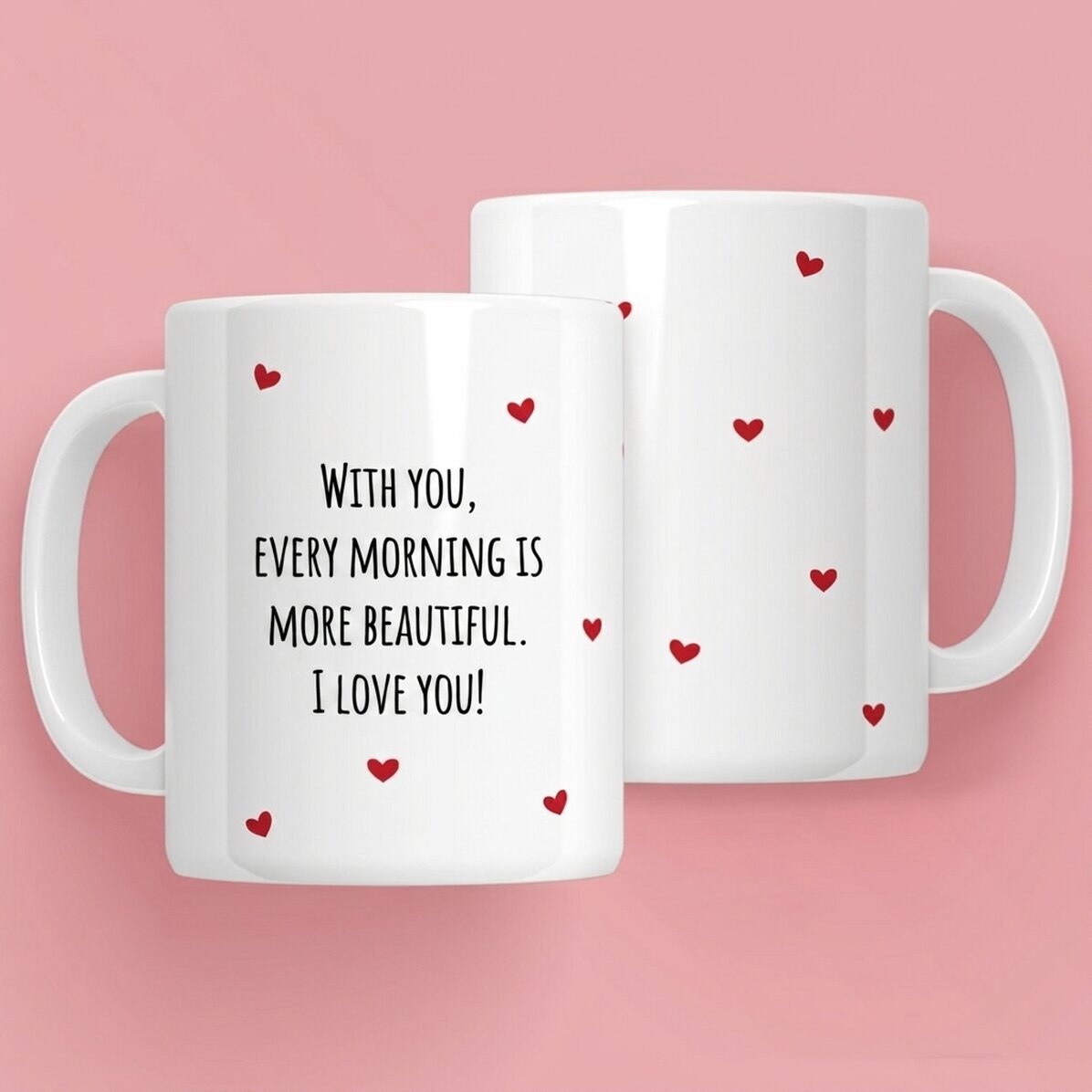 Gepersonaliseerde mok met tekst - Love
