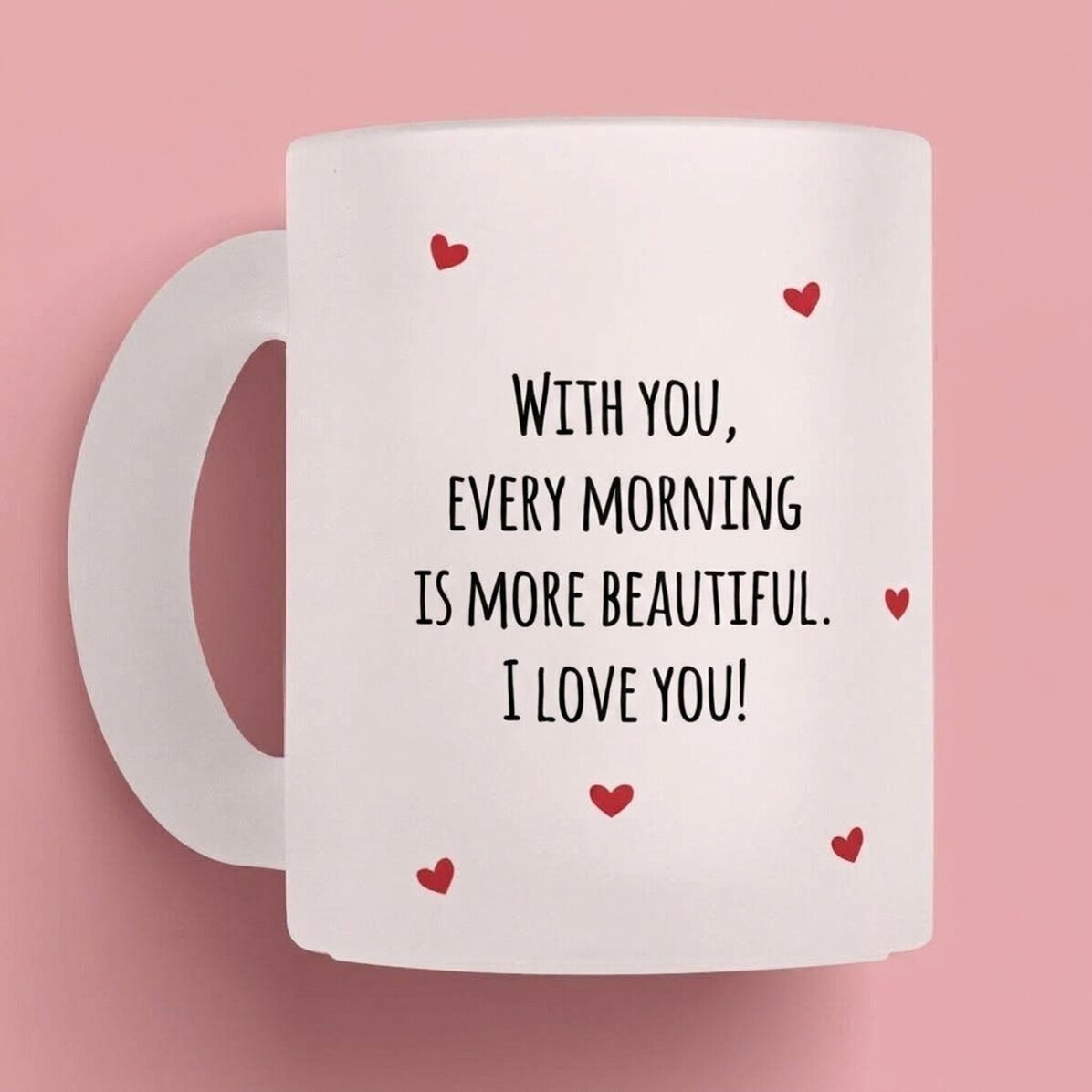 Gepersonaliseerde mok met tekst - Love