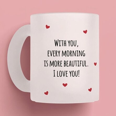 Gepersonaliseerde mok met tekst - Love