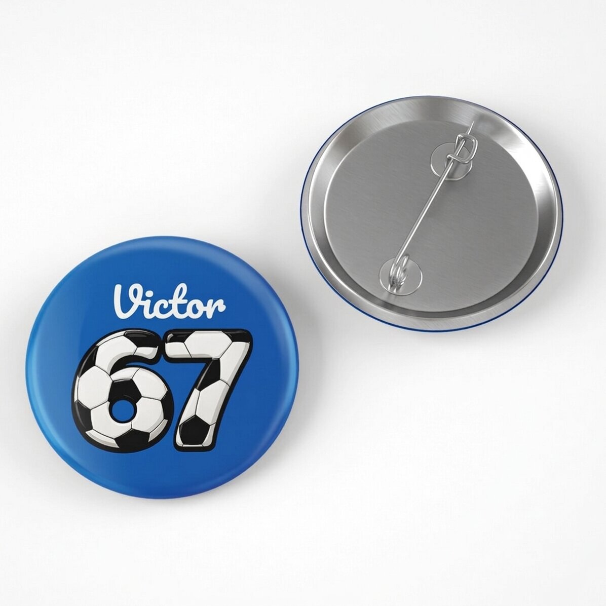 Gepersonaliseerd insigne met naam - 67 Six Seven Football