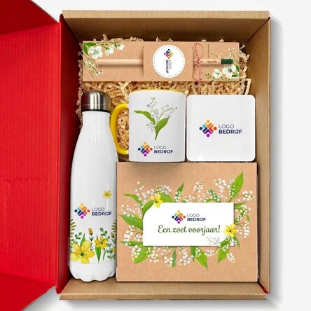 Gepersonaliseerde cadeauset met logo – 1 en 8 maart