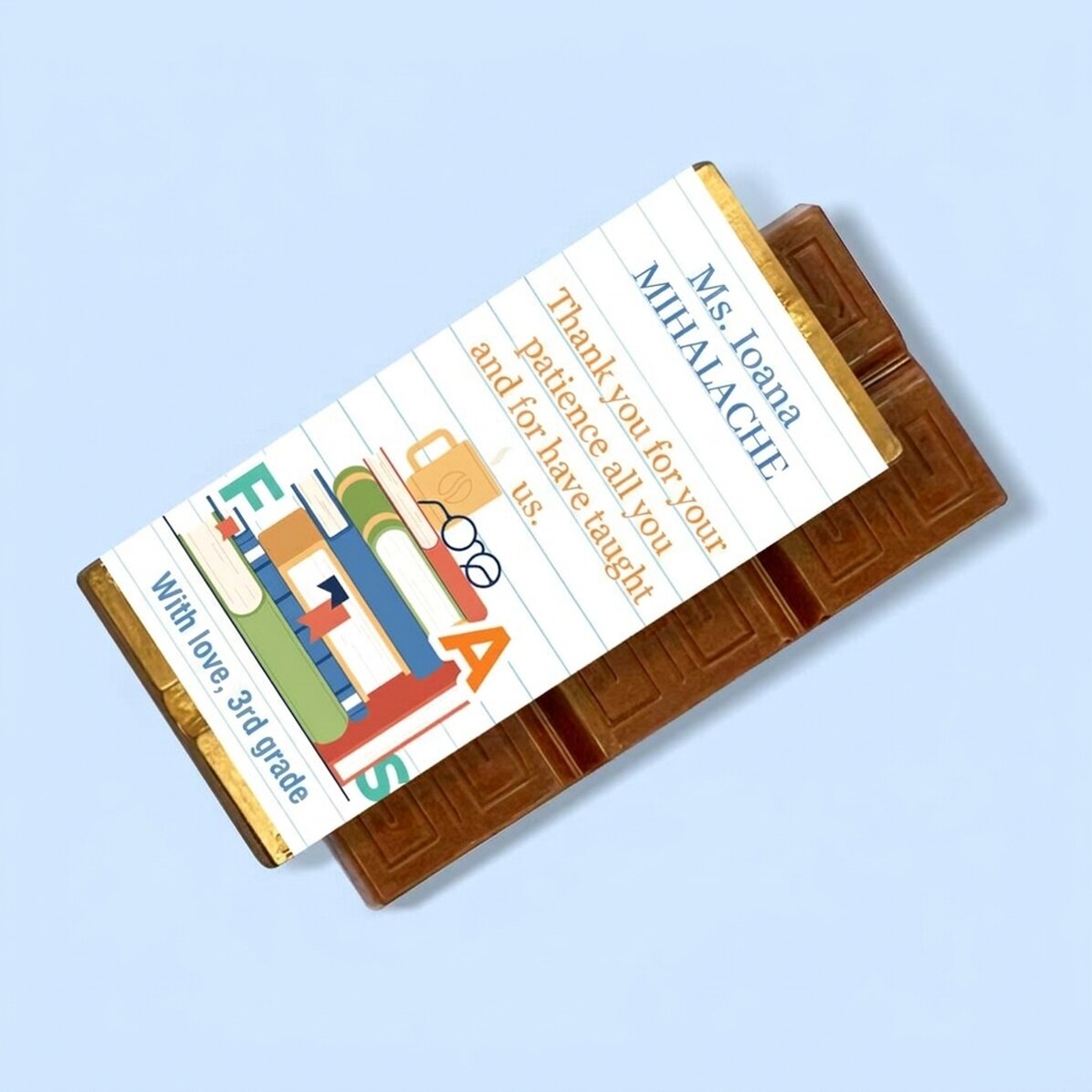 Gepersonaliseerde mini-chocoladereep met tekst - Roemeens