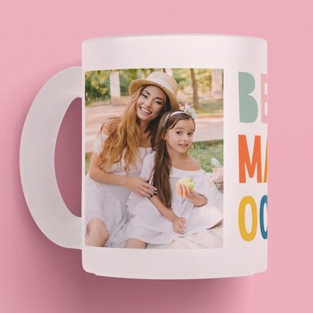 Gepersonaliseerde mok met 2 foto's - Best mom ever!