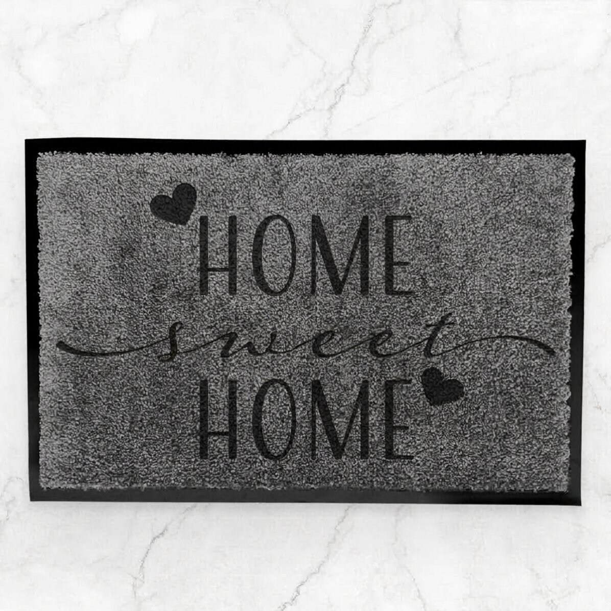 Op maat gemaakte vloermat voor binnenshuis met tekst - Home sweet home