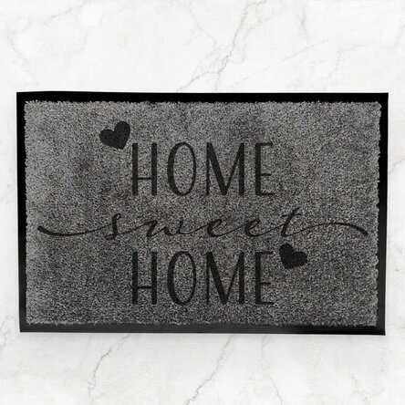 Op maat gemaakte vloermat voor binnenshuis met tekst - Home sweet home
