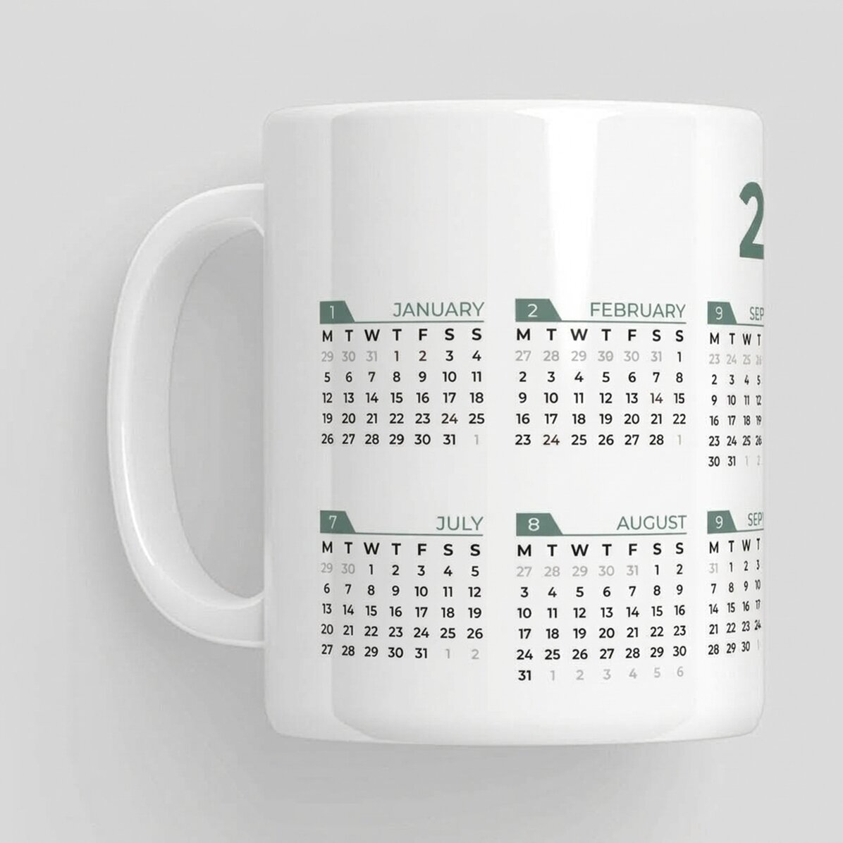 Mok met tekst - Kalender