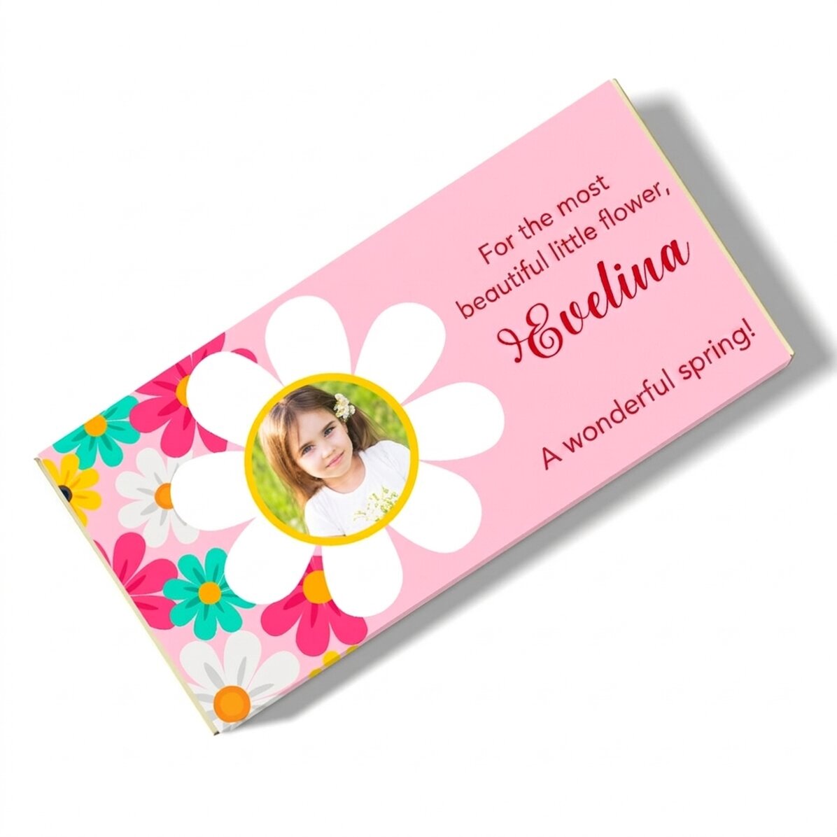 Chocolade met een persoonlijke boodschap en foto - Floricele