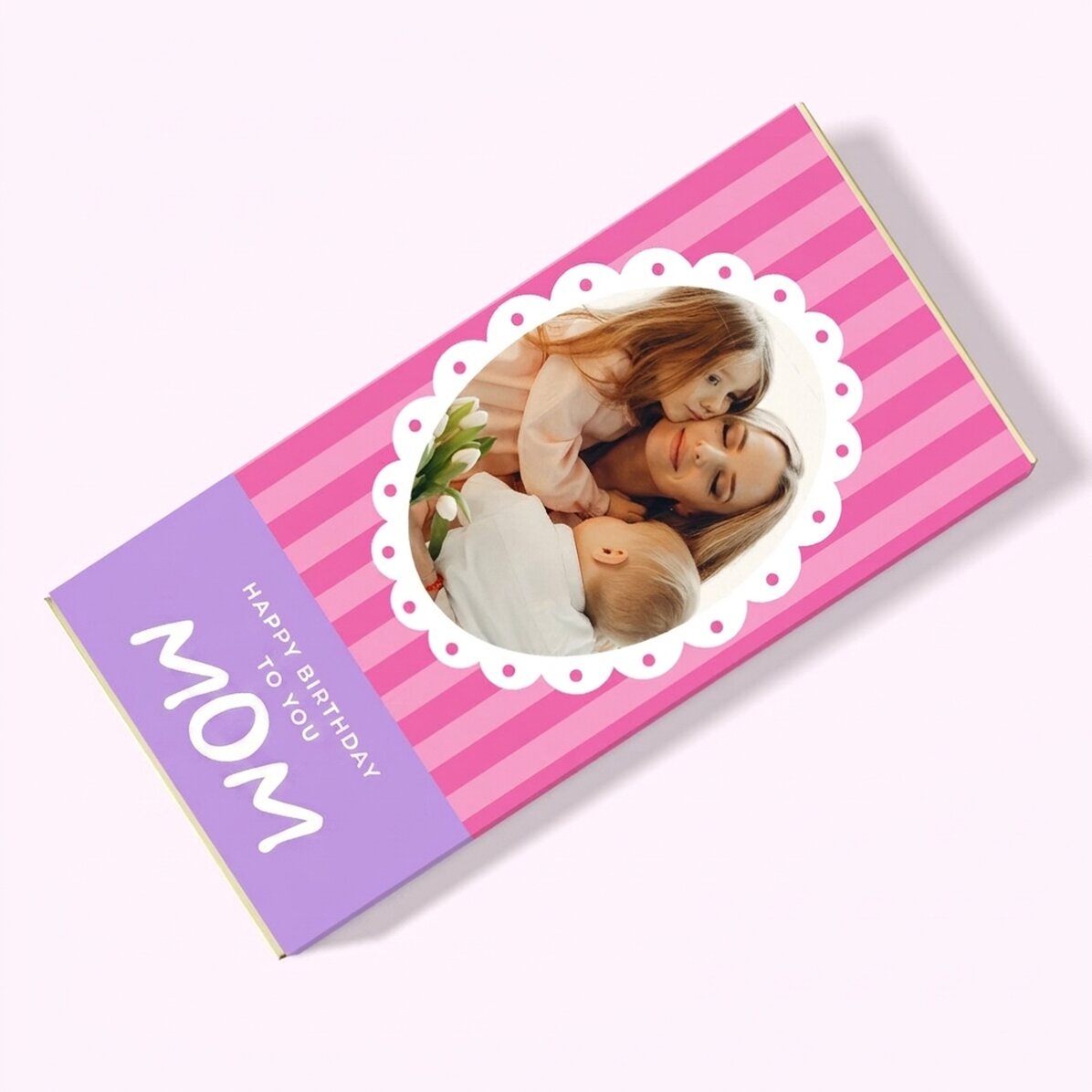 Chocolade met een persoonlijke boodschap en foto - Mama