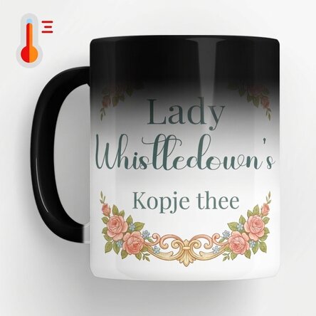 Gepersonaliseerde magische mok met foto en tekst - Bridgerton Aestethic