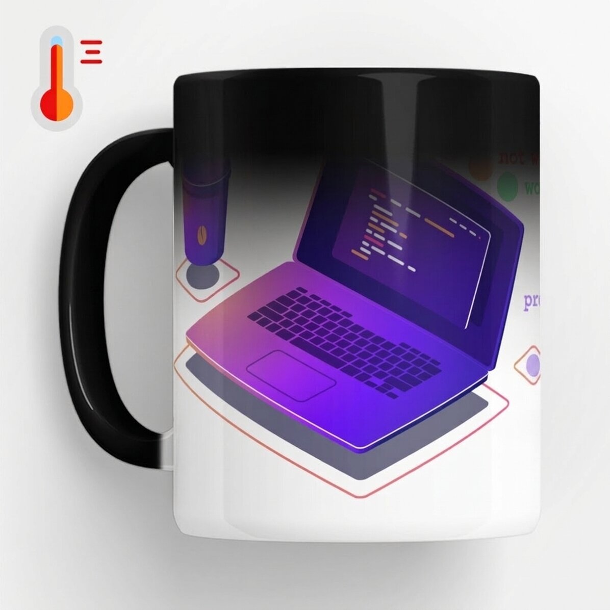Gepersonaliseerde thermosbeker met tekst - Programming
