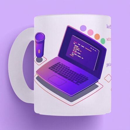 Gepersonaliseerde mok met tekst - Programming