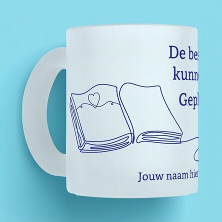 Gepersonaliseerde mok met tekst voor leraren