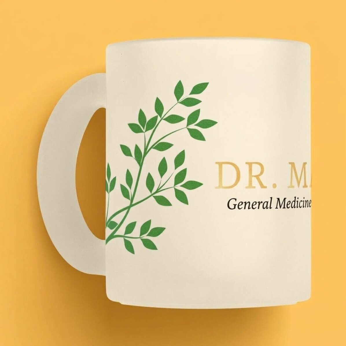 Gepersonaliseerde drinkbeker met tekst - Golden Doctor