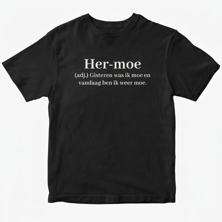 Katoenen T-shirt met gepersonaliseerde tekst - Re-tired