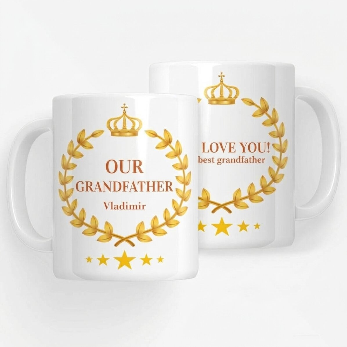 Gepersonaliseerde mok met tekst - Onze grootvader