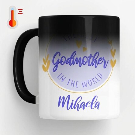 Gepersonaliseerde thermosbeker met tekst - De beste peettante