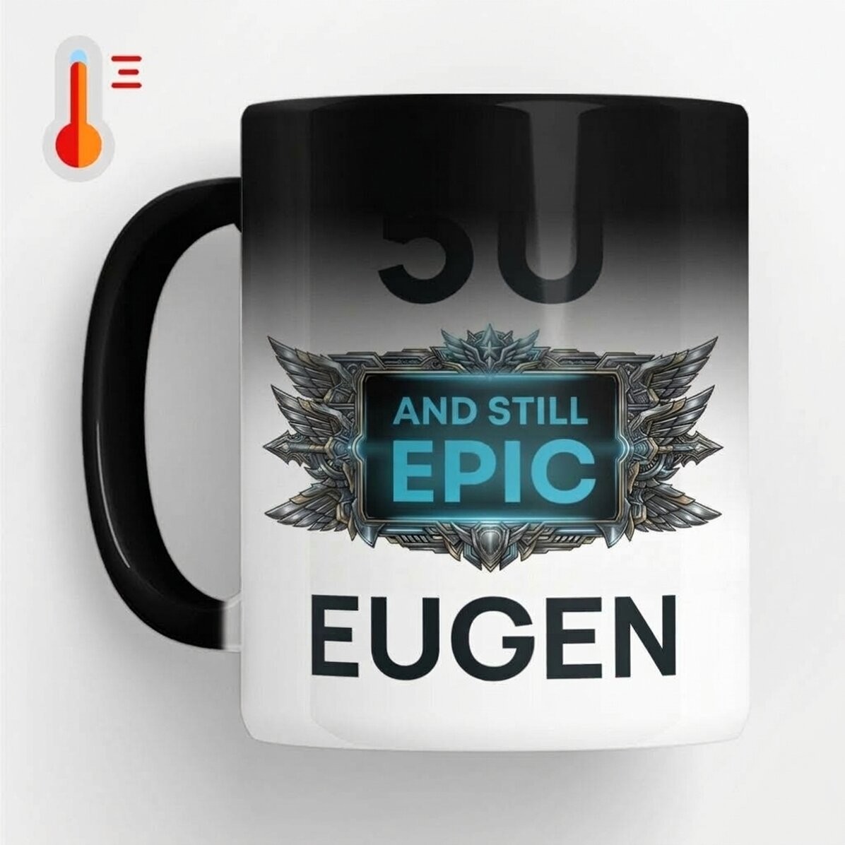 Personalised thermos mug with birthday message - Inca Epic
