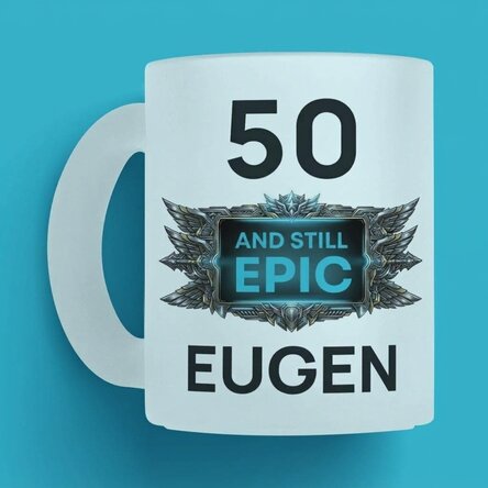 Gepersonaliseerde beker met tekst voor een verjaardag - Inca Epic