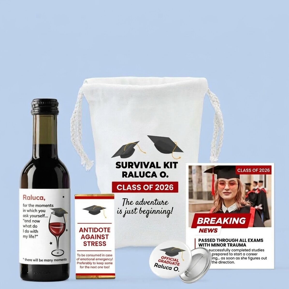 Cadeauset - Overlevingspakket voor afgestudeerden
