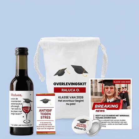 Cadeauset - Overlevingspakket voor afgestudeerden