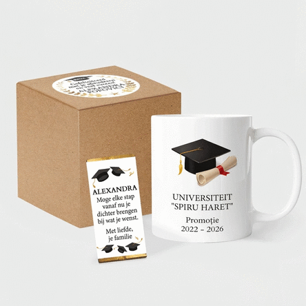 Gepersonaliseerde cadeauset voor afgestudeerden