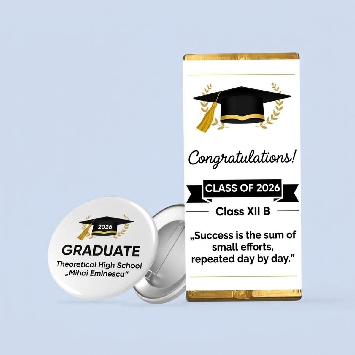 Gepersonaliseerde cadeauset voor afstudeerklassen