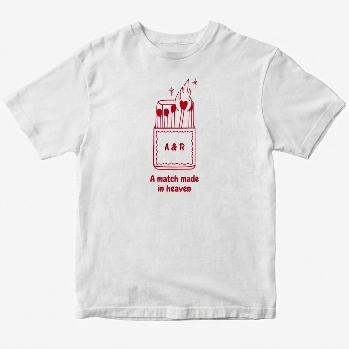 Katoenen T-shirt met initialen - Heaven