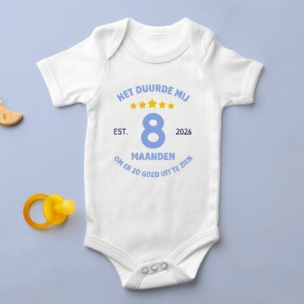 Gepersonaliseerd kinderbody met tekst - Ik zie er goed uit voor mijn leeftijd