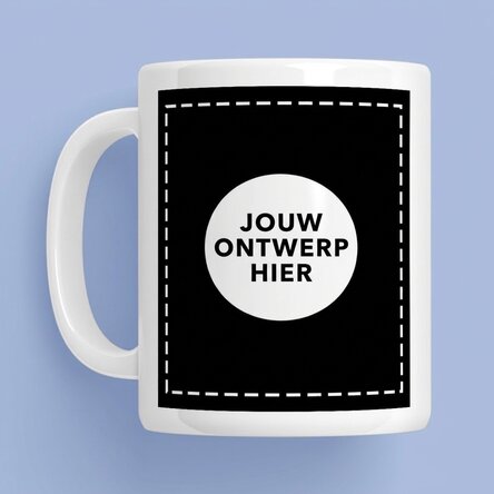 Gepersonaliseerde mok met jouw ontwerp aan beide zijden